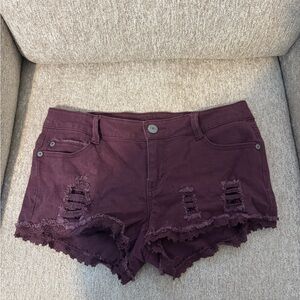 Dark purple shorts